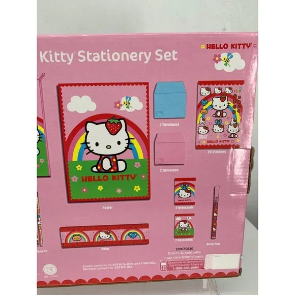 Hello Kitty by Sanrio Stationary Set 40 Pieces with Poster Included NIB - Picture 8 of 12